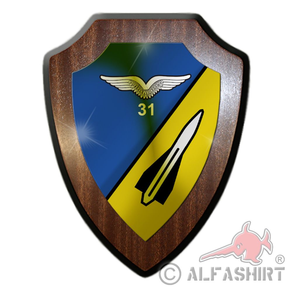 FlaRakBtl 31 Hawk Bundeswehr Air Force Military Badge Coat of Arms Shield # 36014