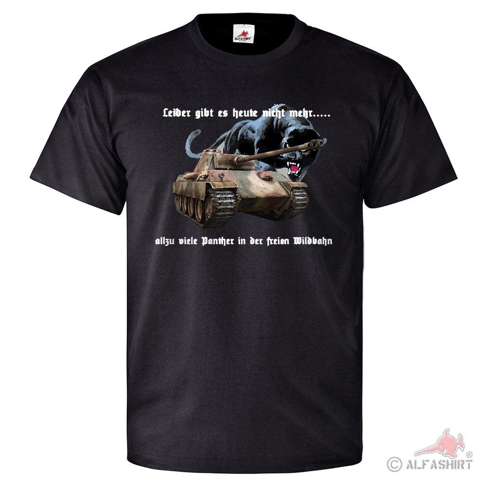 Panther in freier Wildbahn Leider gibt es heute nich mehr - T Shirt #26235