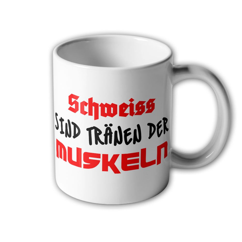 Schweiss sind Tränen der Muskeln Gym Fitness Studio Work Out Tasse #32564