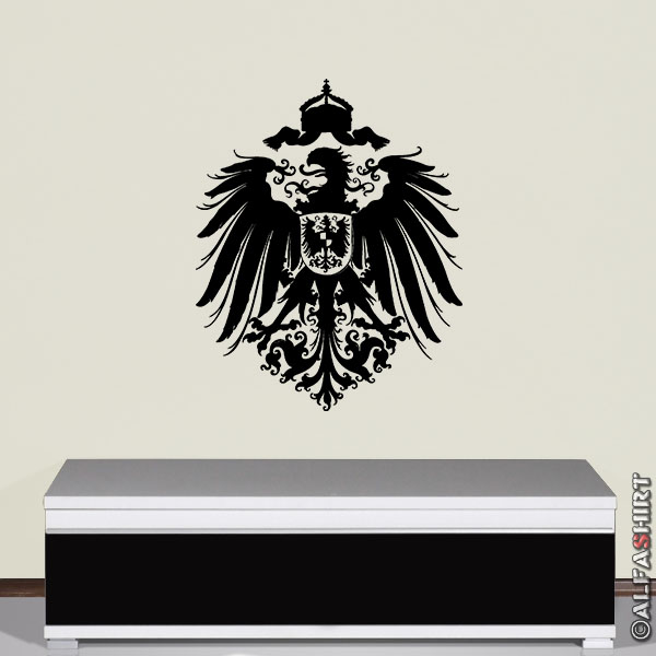 Wall Decal eagle German Kaiser Empire Prussia Germany Eagle 56x45cm # A2883