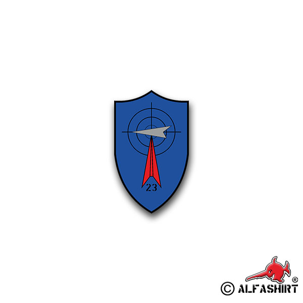 Aufkleber/Sticker FlaRakGrp 23 Flugabwehrraketengruppe Wappen 4x7cm A1638