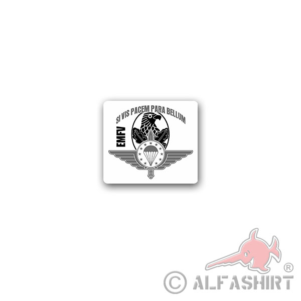 Sticker EMFV Sniper European Parachute Jumping Association 8x7cm A3499