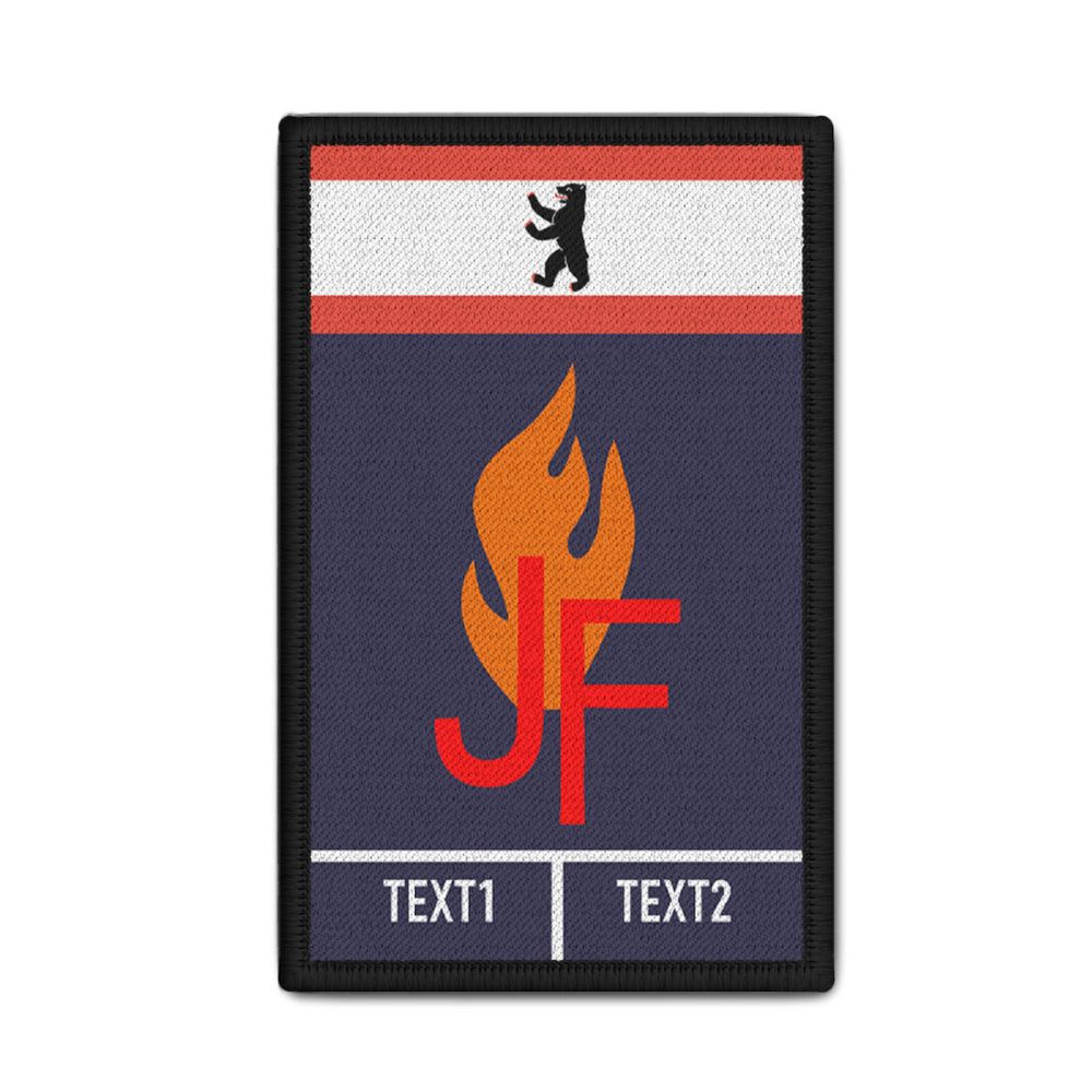 Rank Patch personalisierbar Feuerwehr Berlin Jugendfeuerwehr Jugendliche #47421