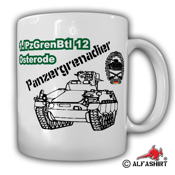 1 PzGrenBtl 12 Osterode Panzergrenadierbataillon Panzergrenadier Tasse #15596