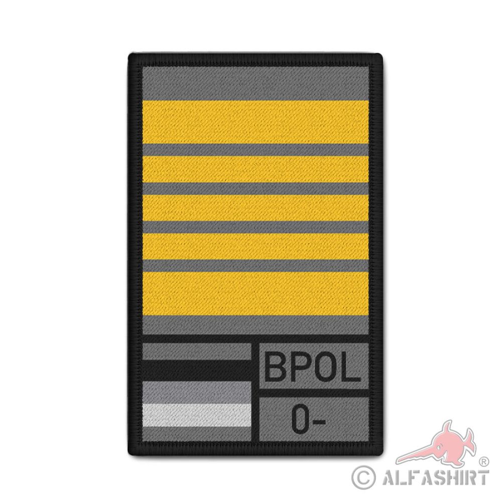 Rank Patch 9,8x6cm EPHK Erster Polizeihauptkommissar A13 #43487