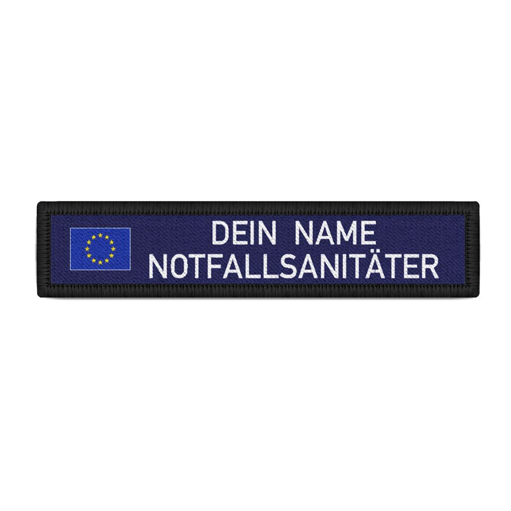 NOTFALLSANITÄTER Namen-Schild Patch Europa navy blau Bundeswehr Sanitäter #32827