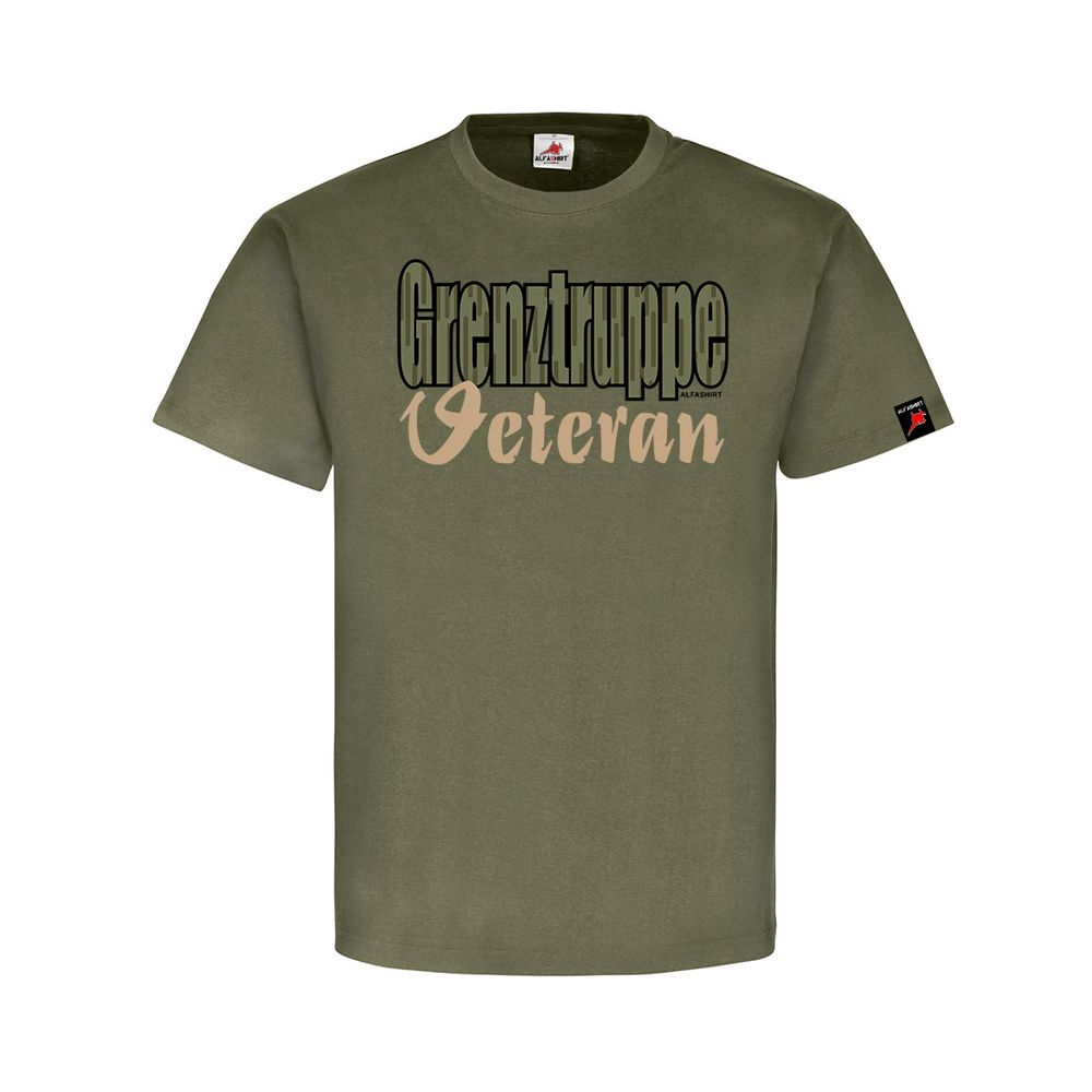 Grenztruppen Veteran DDR Nationale Volksarmee Soldat NVA Strich T-Shirt #31803
