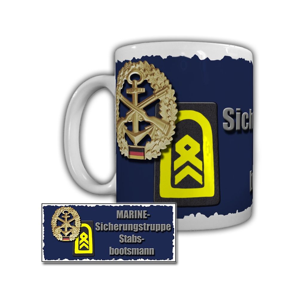 Tasse Marine Sicherungstruppe Stabsbootsmann Flugkörperschnellboot Tiger#29331