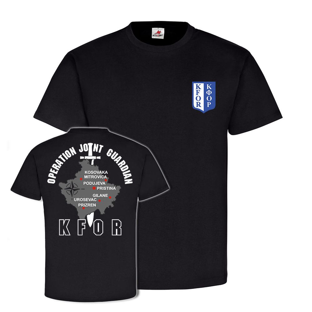 Operation Joint Guardian KFOR Kosovo Nato Einsatz Balkan Us Army - T Shirt #25257