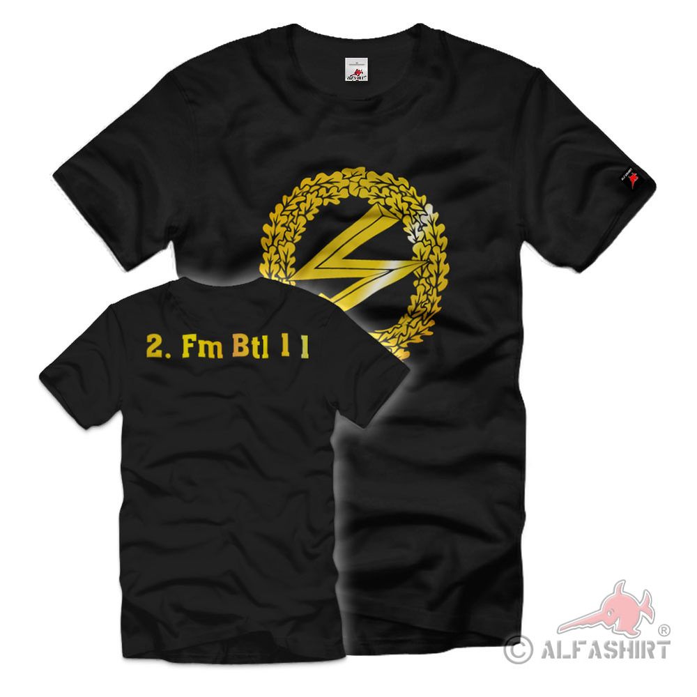 Barettabzeichen Fermelder 2 Fm Btl 11 Fernmeldetruppe Bundeswehr T-Shirt #39273