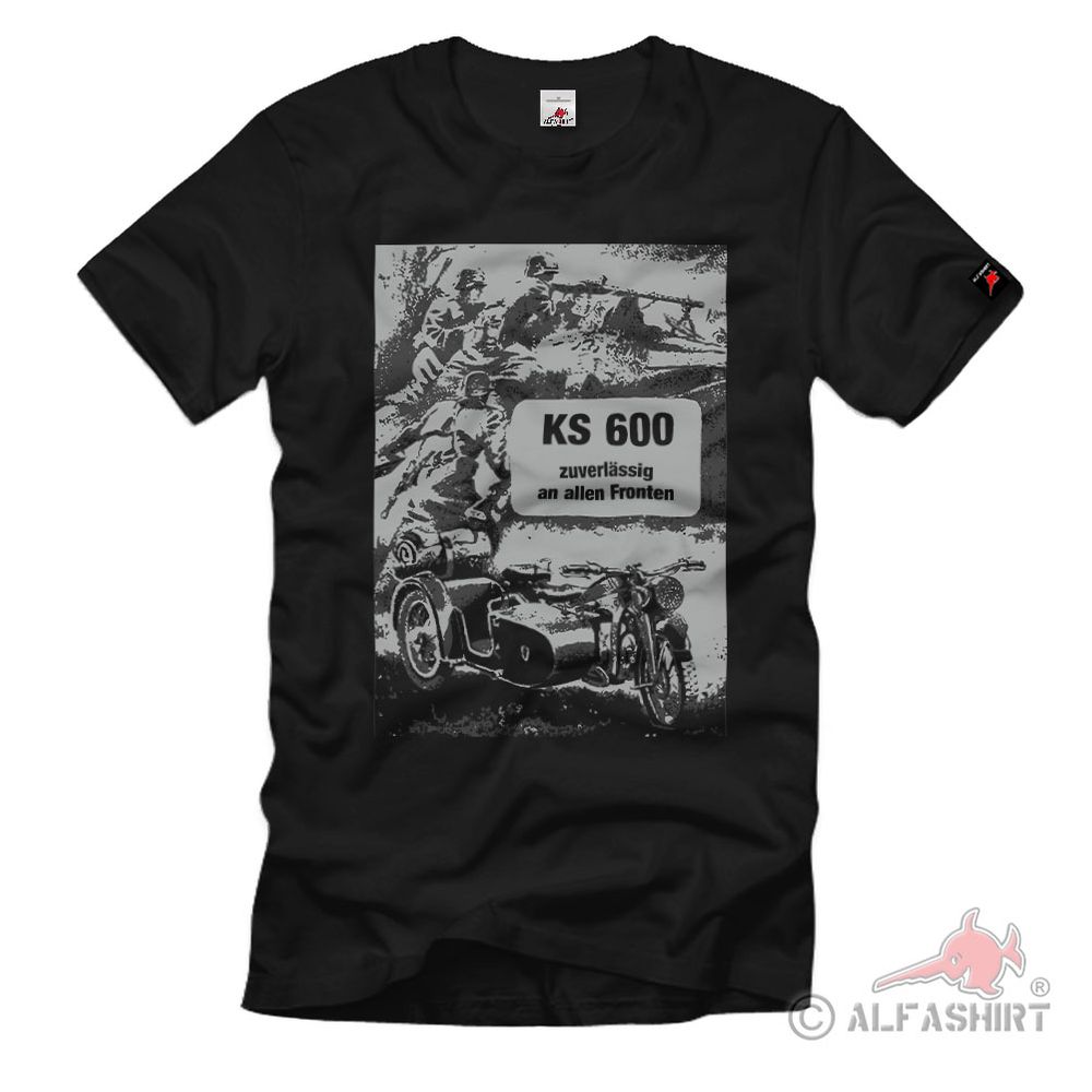 KS 600 WH Gespann Kradmelder Motorrad T-Shirt#40280