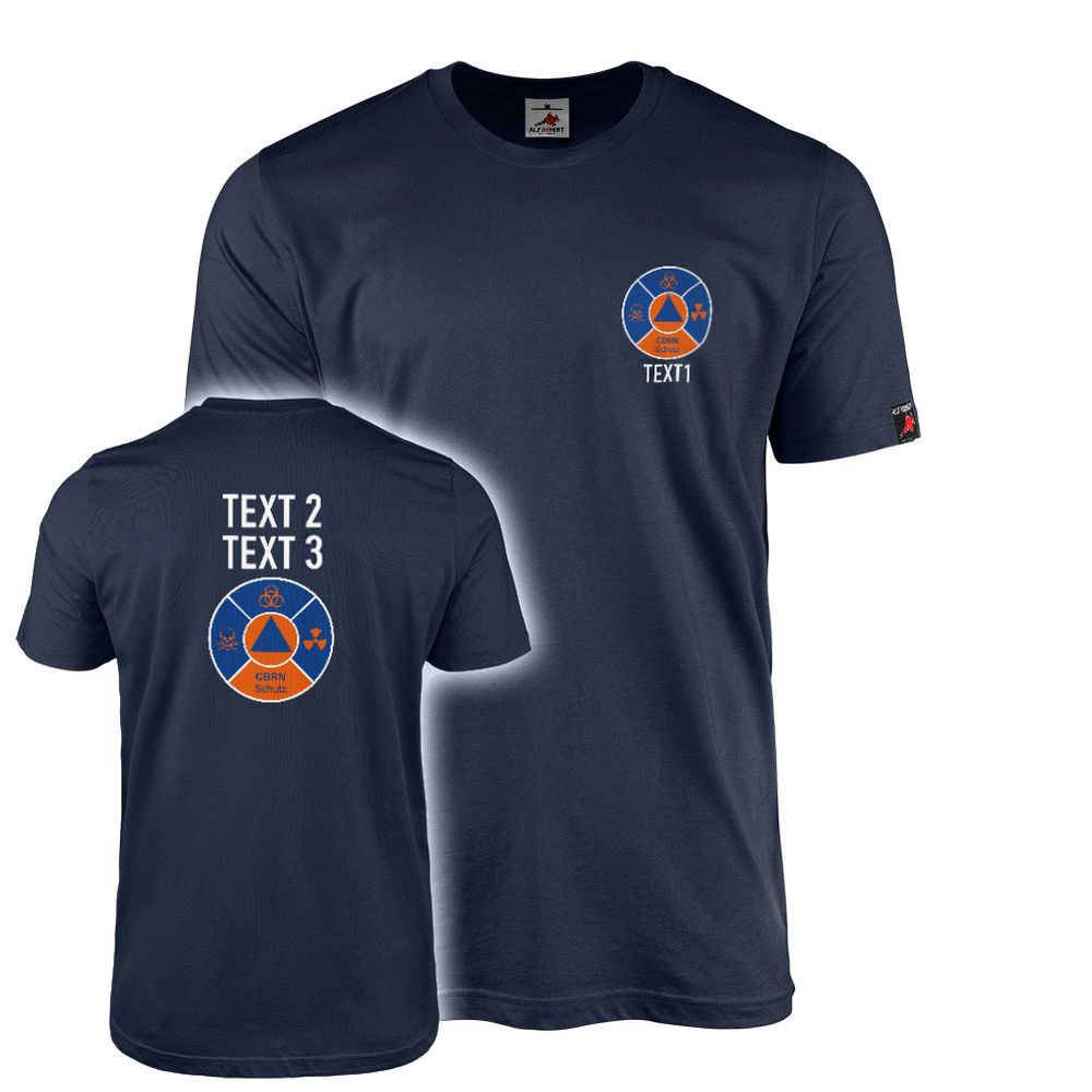 T-Shirt personalisierbar CBRN-Schutz Zivilschutz Katastrophenhilfe #46833