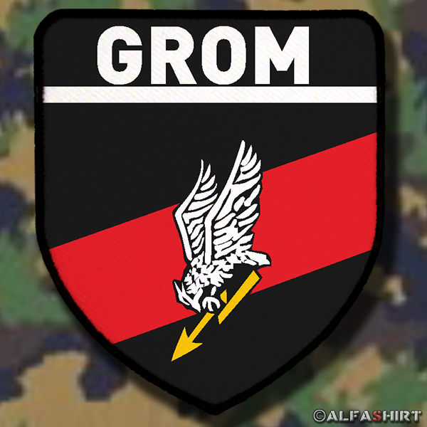 Patch / Badge - GROM Polish Special Forces Reaction Group For Operational Maneuvers Thunderstrike Poland Military Emblem #6015