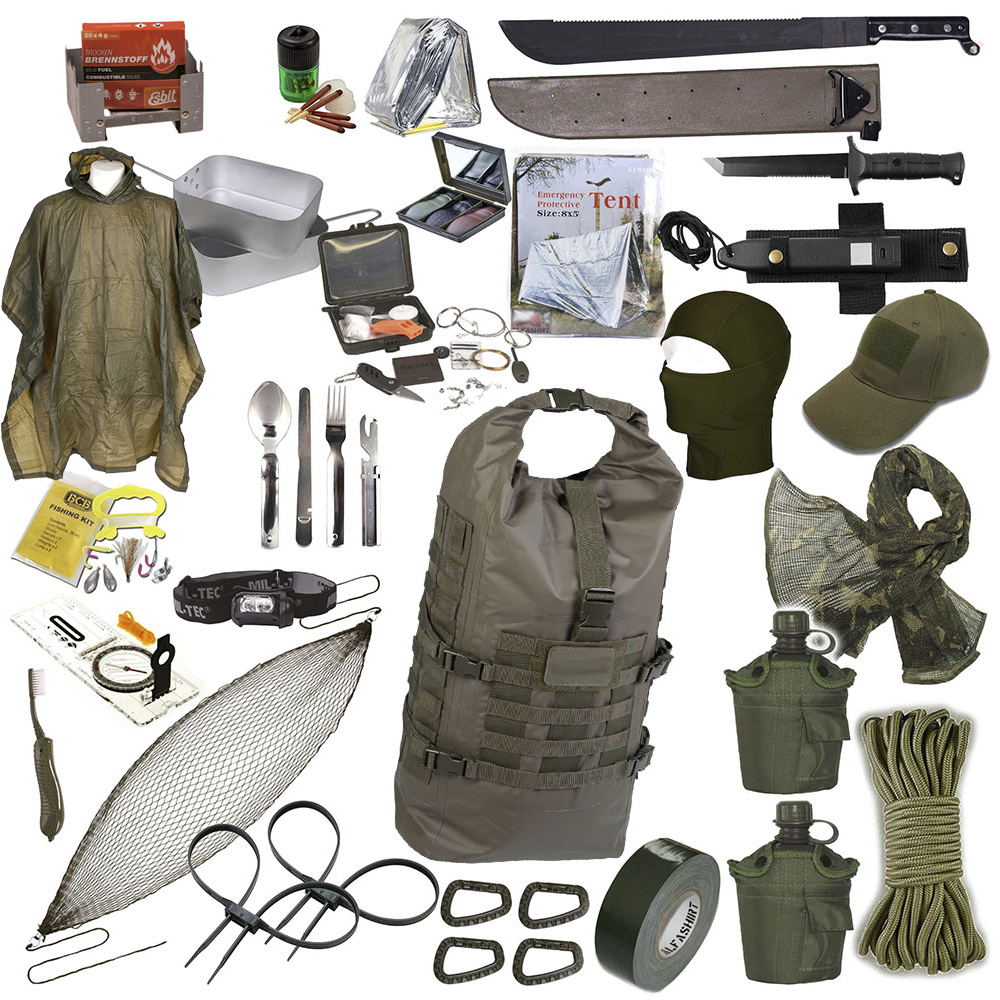 Fluchtrucksack EXTREM Prepper Rucksack Krisenvorsorge Überlebensrucksack #34043