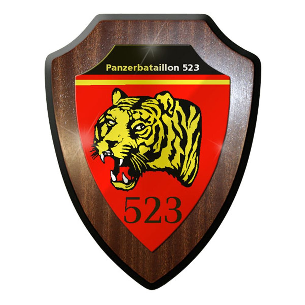 Wappenschild / Wandschild / Wappen - Panzerbataillon 523 PzBtl Panzer #8345