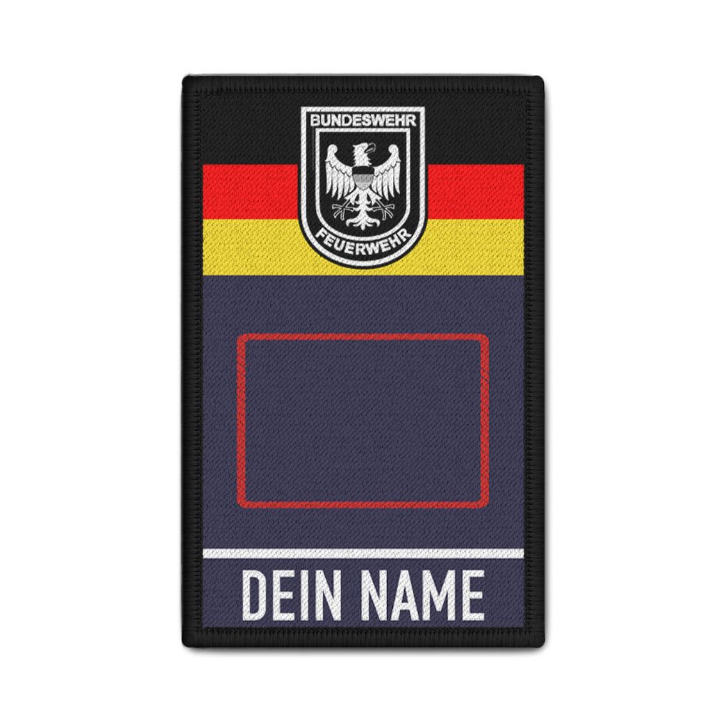 Rank Patch personalisiert Bundeswehrfeuerwehr BrdMA Anwärter #43558