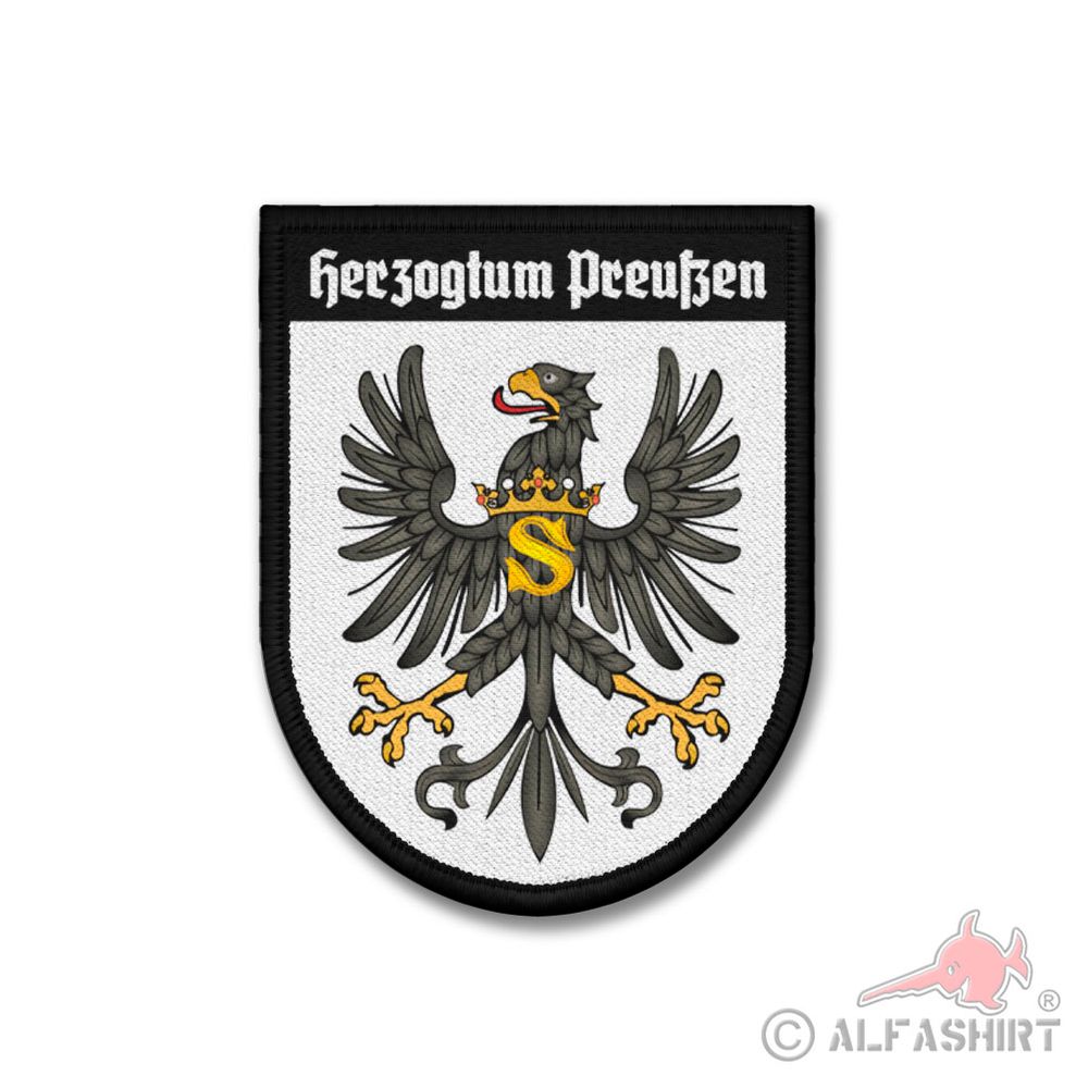 Patch Herzogtum Preußen Adler Wappen Abzeichen Aufnäher#43235
