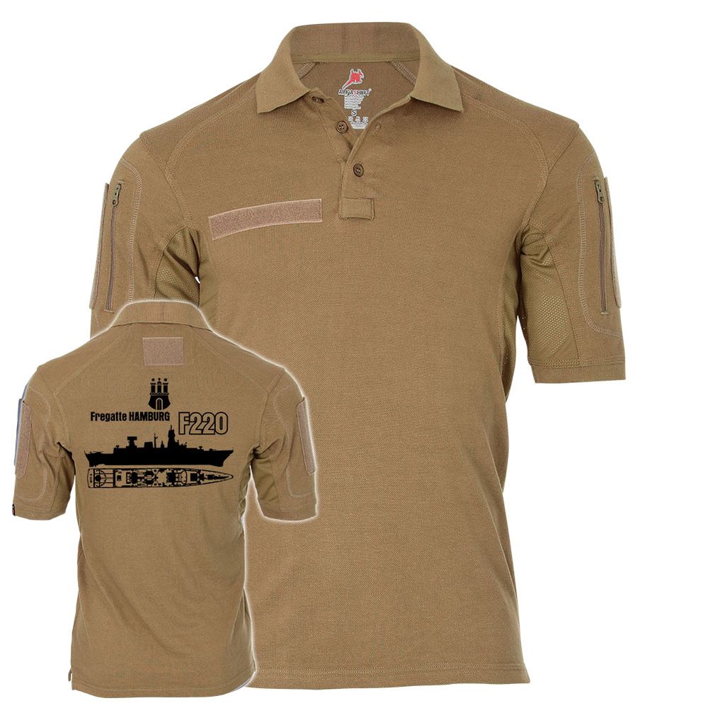 Tactical Polo Fregatte Hamburg F220 DRAB Bundesmarine Marine Bundeswehr #22448 Tactical Polo Fregatte Hamburg F220 DRAB Bundesmarine Marine Bundeswehr #22448
