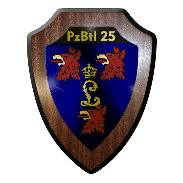 Wappenschild -PzBtl 25 Panzerbataillon Panzer Bataillon Heer Bundeswehr #9331
