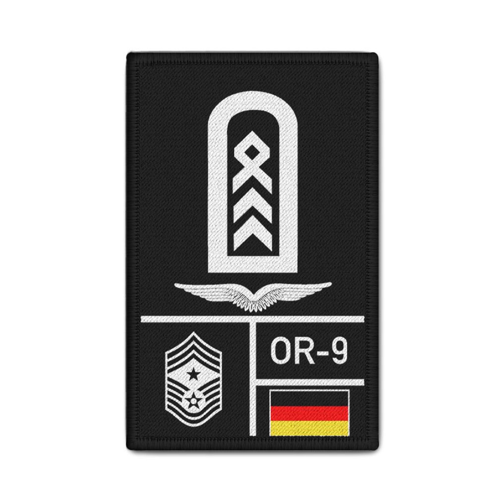 Rank Patch Bundeswehr Heer Luftwaffe Marine Schwarz #BW-Patch