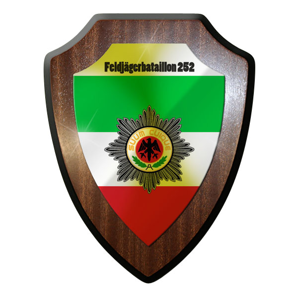 Wappenschild / Wandschild -Feldjägerbataillon 252 MP Militärpolizei #9822