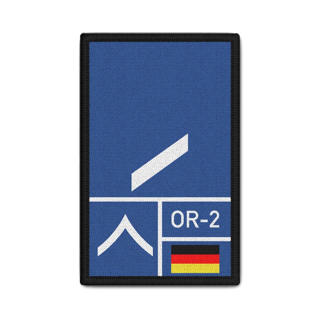 Rank Patch Bundeswehr Heer Luftwaffe Marine Navy Blau #BW-Patch