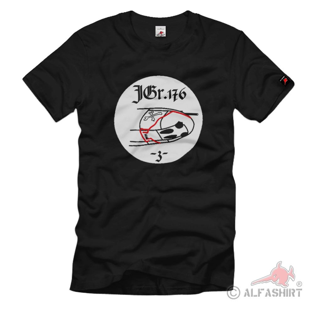 3 Jagdgeschwader 176 Luftwaffe Jgr176 Military WK WH Badge T Shirt #2480