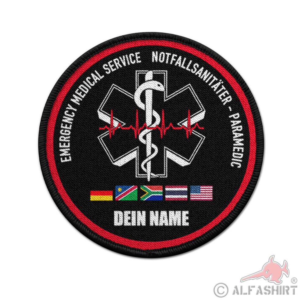 Patch personalized Emergency Medical Service Flag Germany #43492
