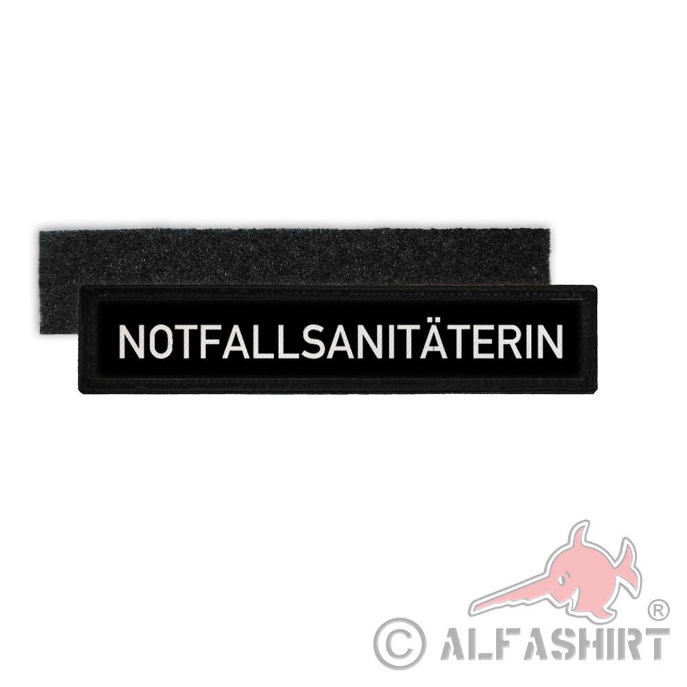 Patch Notfallsanitäterin Namens Streifen Aufnäher Sanitäterin NOT-SAN#36443
