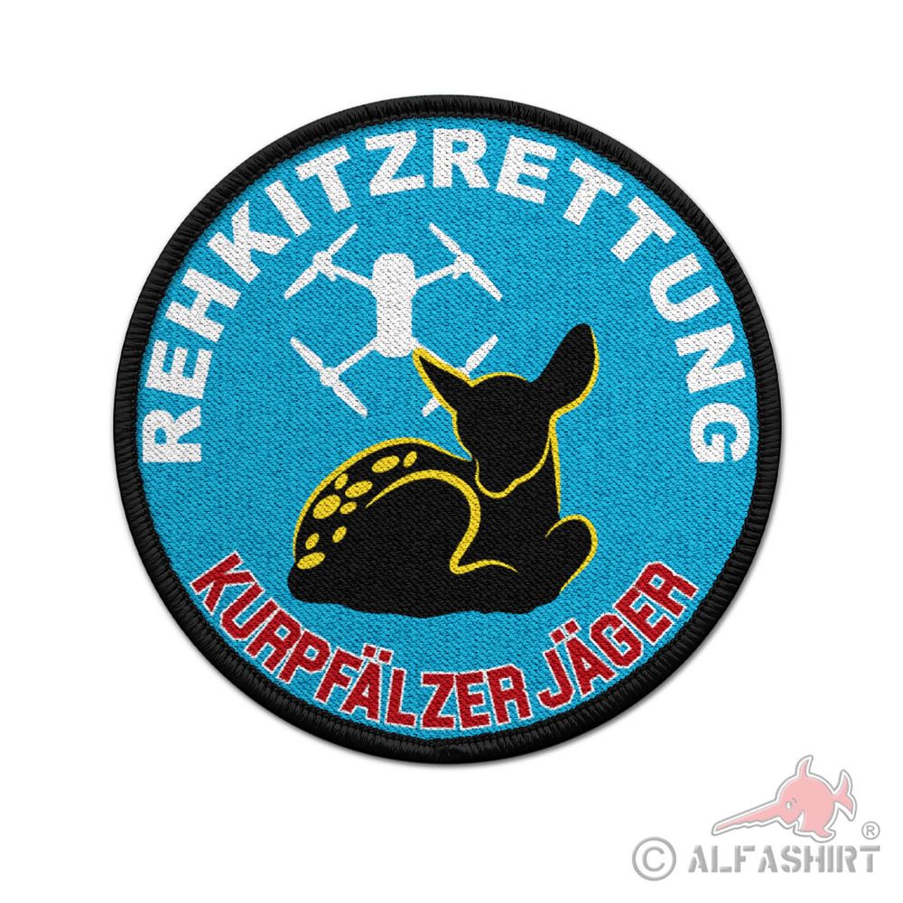 Patch Rehkitzrettung Kurpfälzer Jäger Drohne Rehkitz Wärmebildkamera #41319