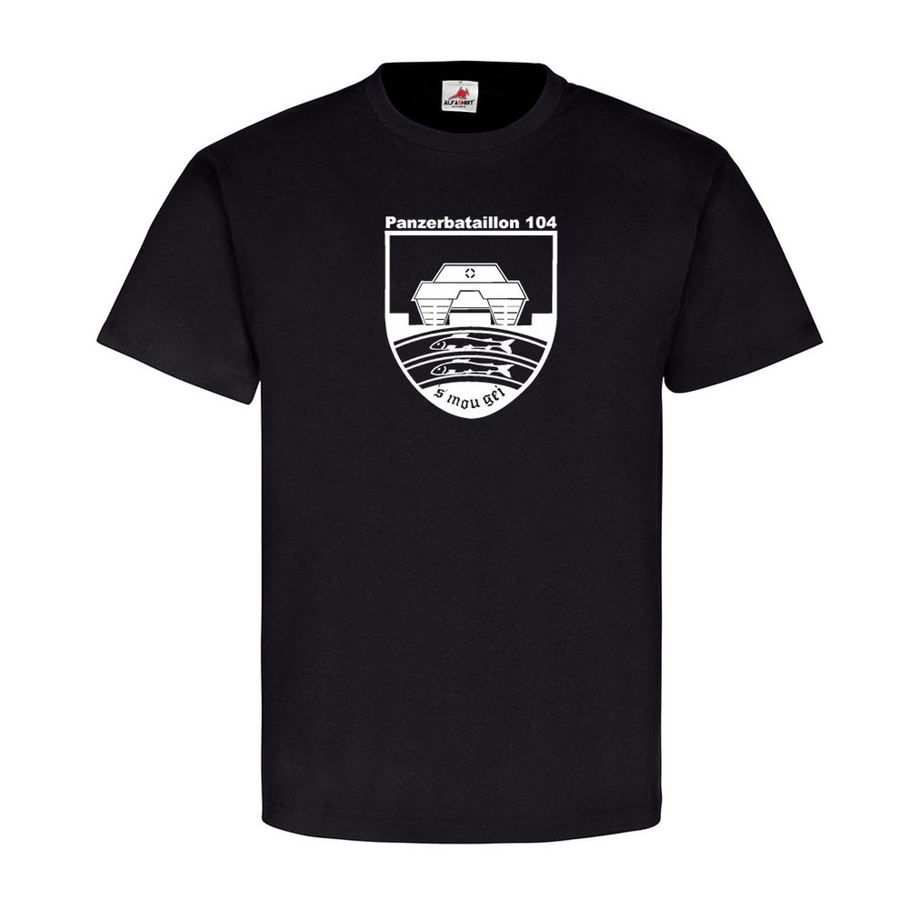 1 Kompanie Panzerbataillon 104 Kp PzBtl 104 Taktisches Zeichen T Shirt #12899