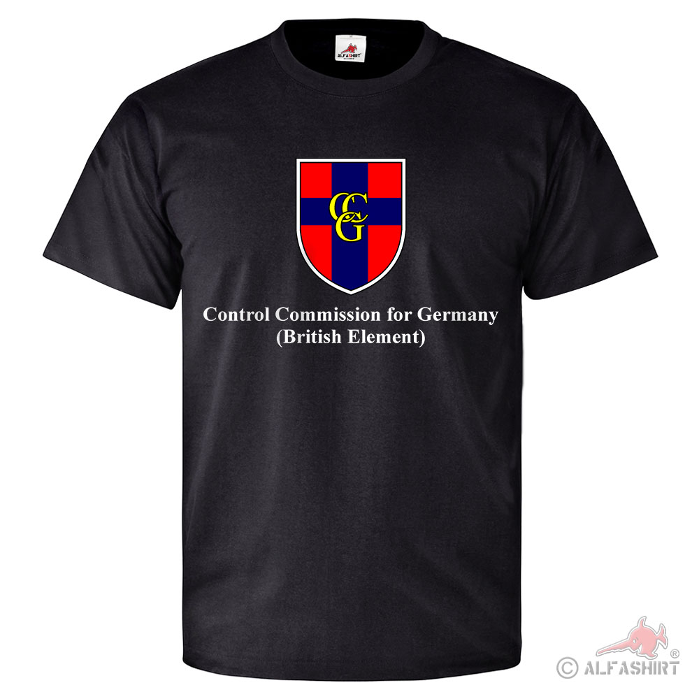 CCG Control Commission for Germany British Element Logo Abzeichen T Shirt #26194