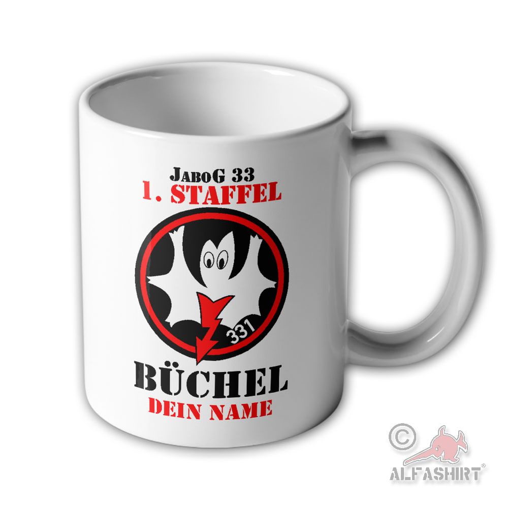 Tasse personalisierbar JaboG Jagdbombergeschwader 33 1. Staffel Büchel #45547
