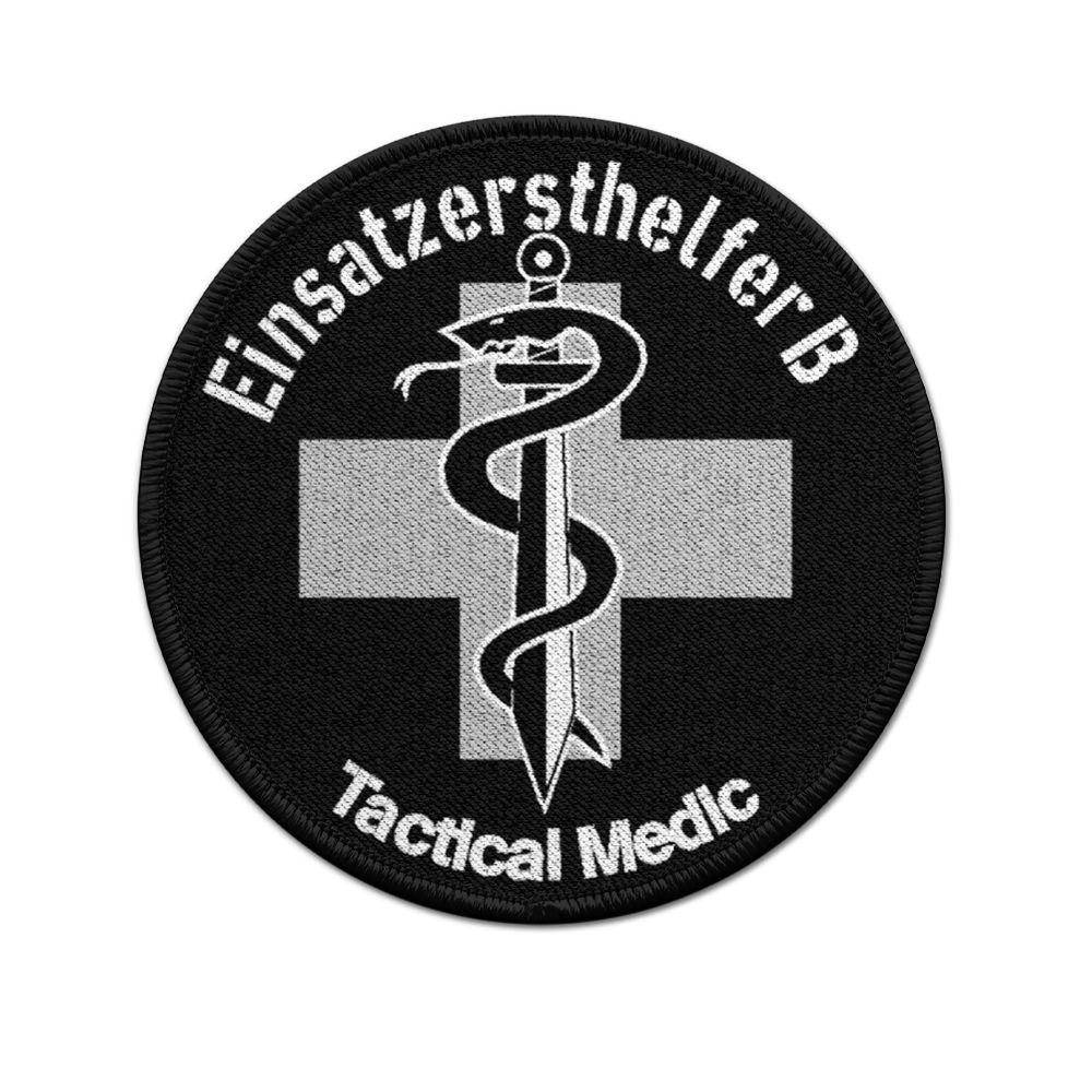 Patch Einsatzersthelfer B Paramedic Police Bundeswehr Night Gray Medi # 31752