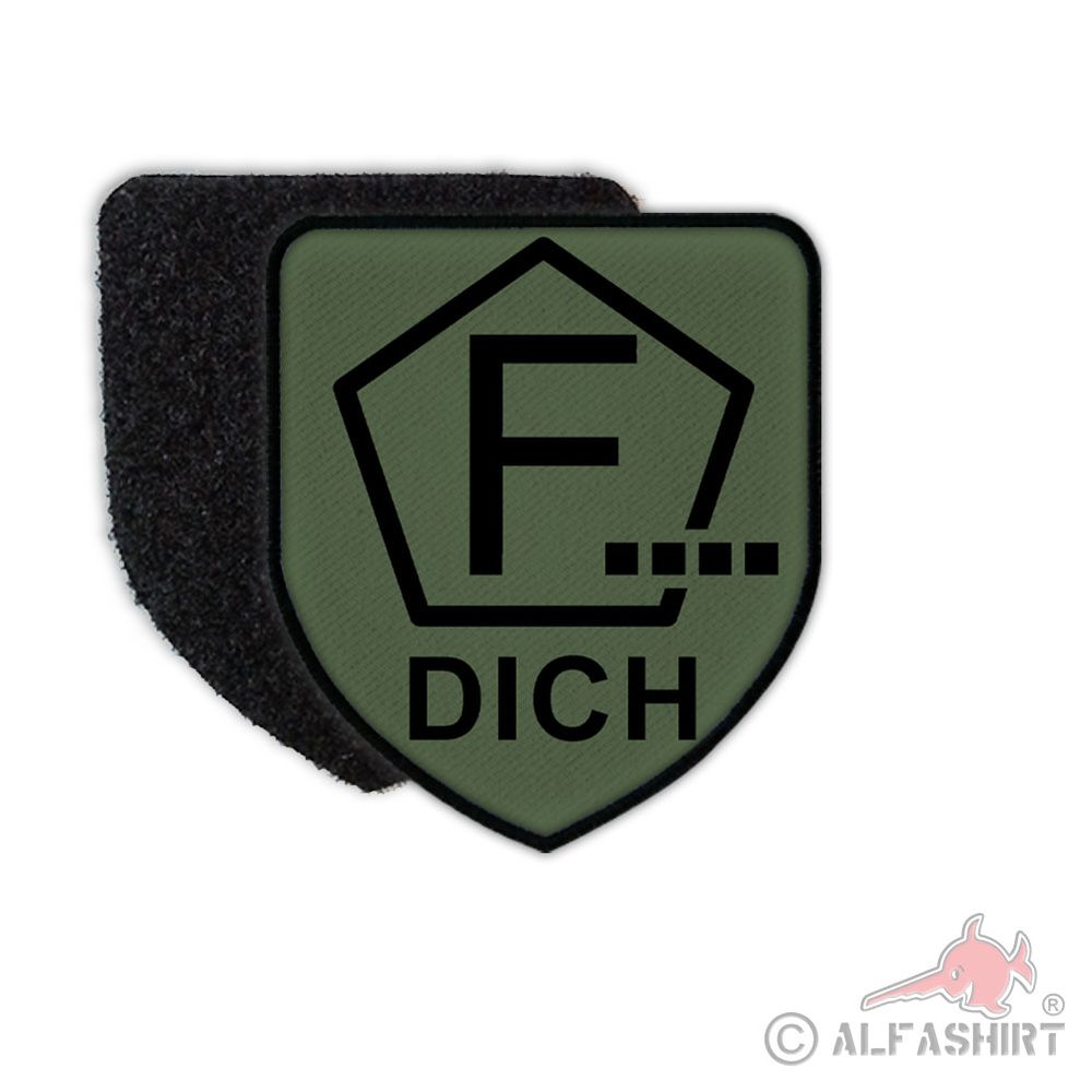 Patch Airsoft Prüfzeichen F-dich Fünfeck Fun Moral Siegel Prüf Aufnäher #36513