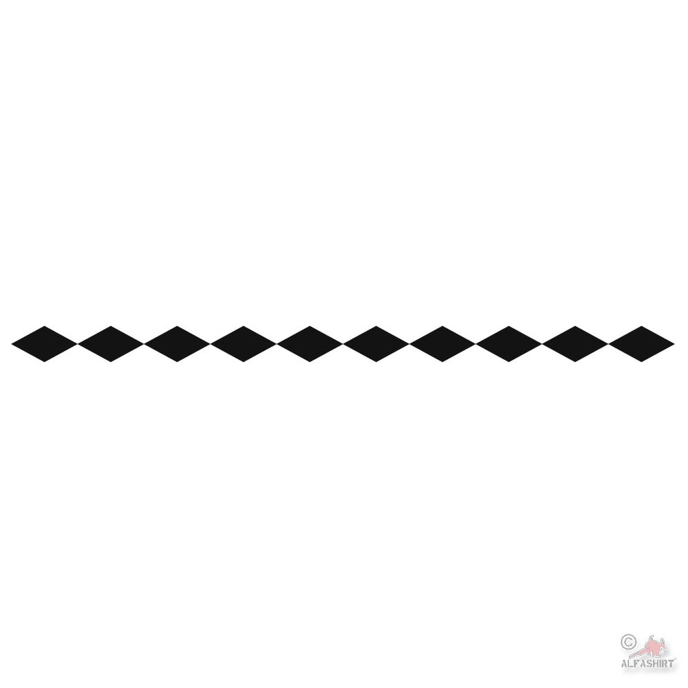 Sticker rhombus ribbon pattern check truck oldtimer deco 100x6cm # A4620