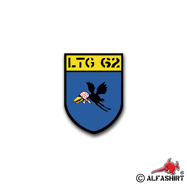 Sticker LTG 62 air transport squadron Luftwaffe plane 5x7cm A1579