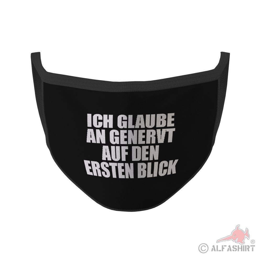 Mouth mask I believe in annoyed at first sight Fun Humor Funny # 35284