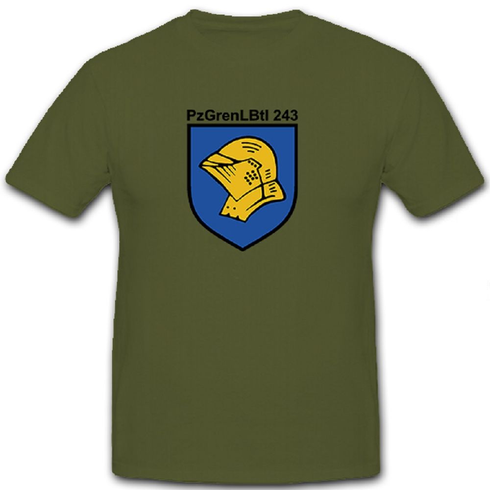 PzGrenLBtl 243 Panzer Grenadier Lehr Bataillon Bundeswehr Bund - T Shirt #10108