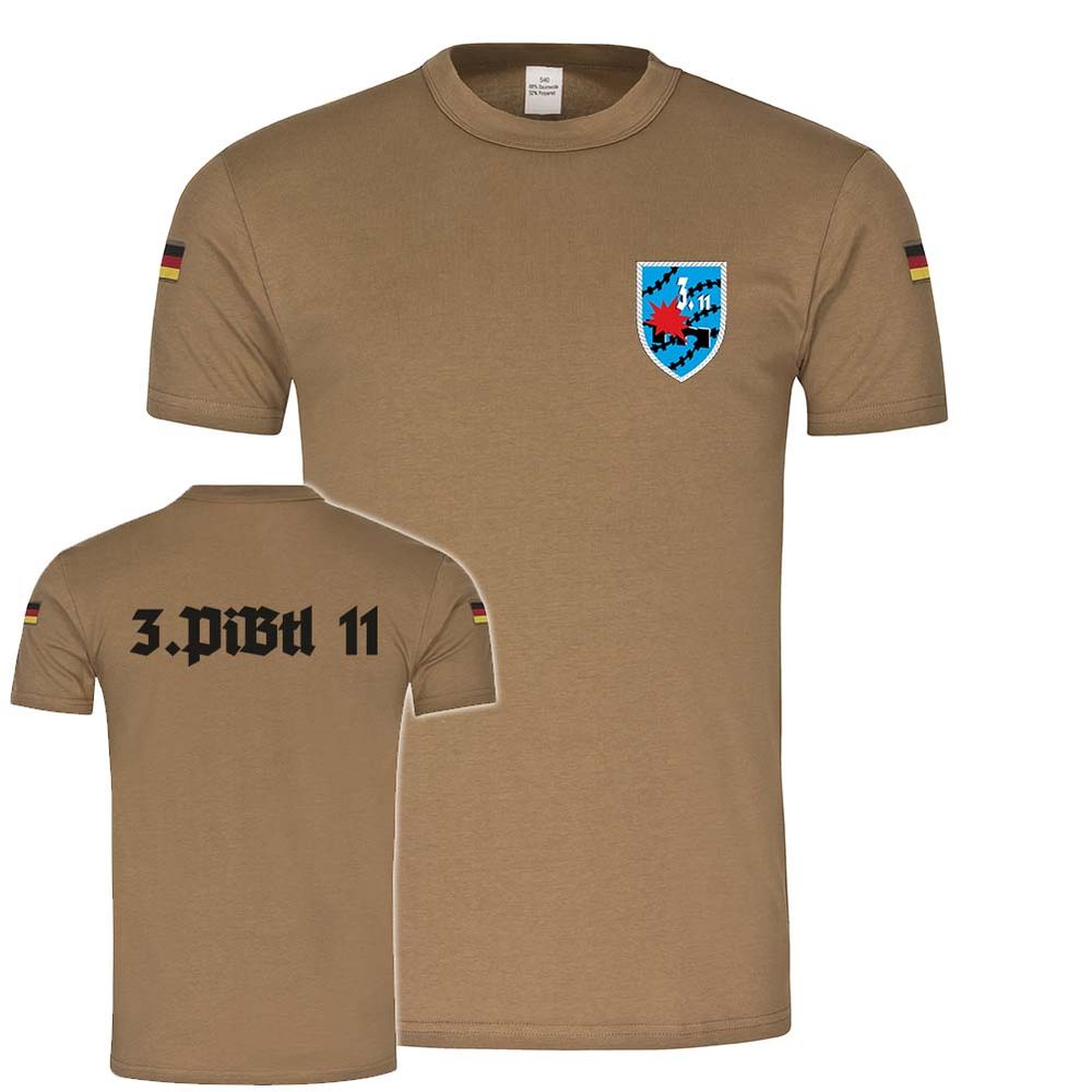 3PiBtl 11 Militär BW Bundeswehr Soldaten BW Tropen Shirt #22785