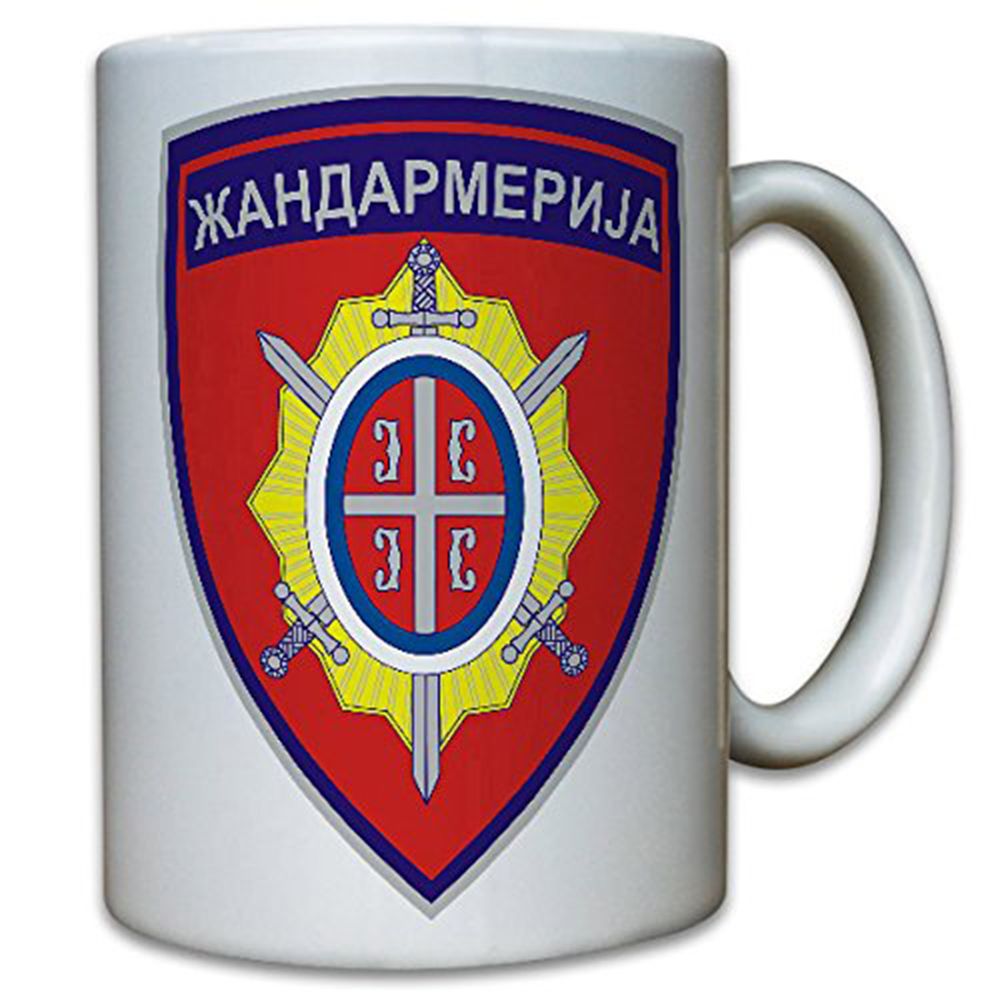 Gendarmerie Serbien Жандармерија Ende Wk aufgelöst Einheit - Tasse #12588
