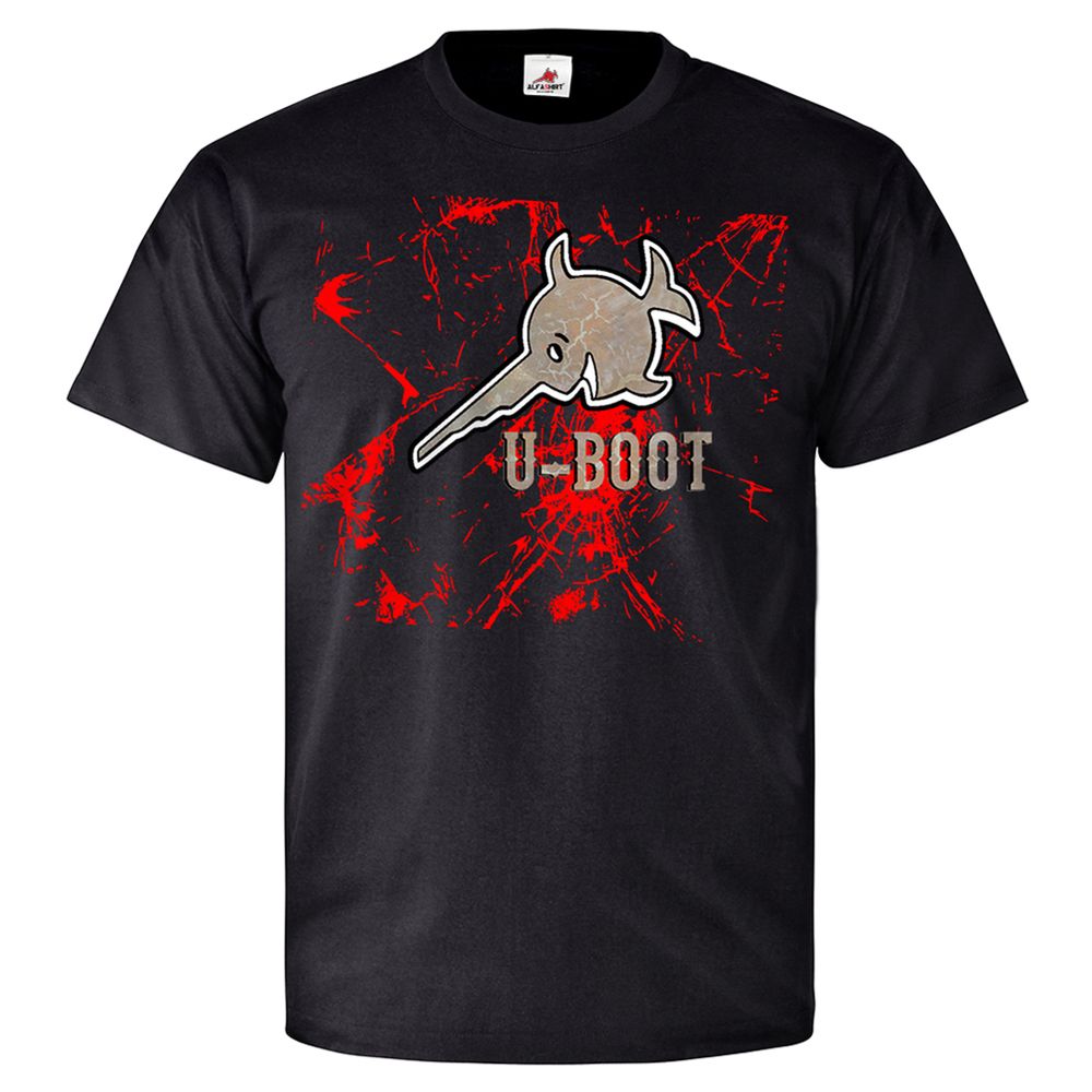 U-Boot Fisch Shirt Schiff Militär Wappen Logo - T Shirt #25903