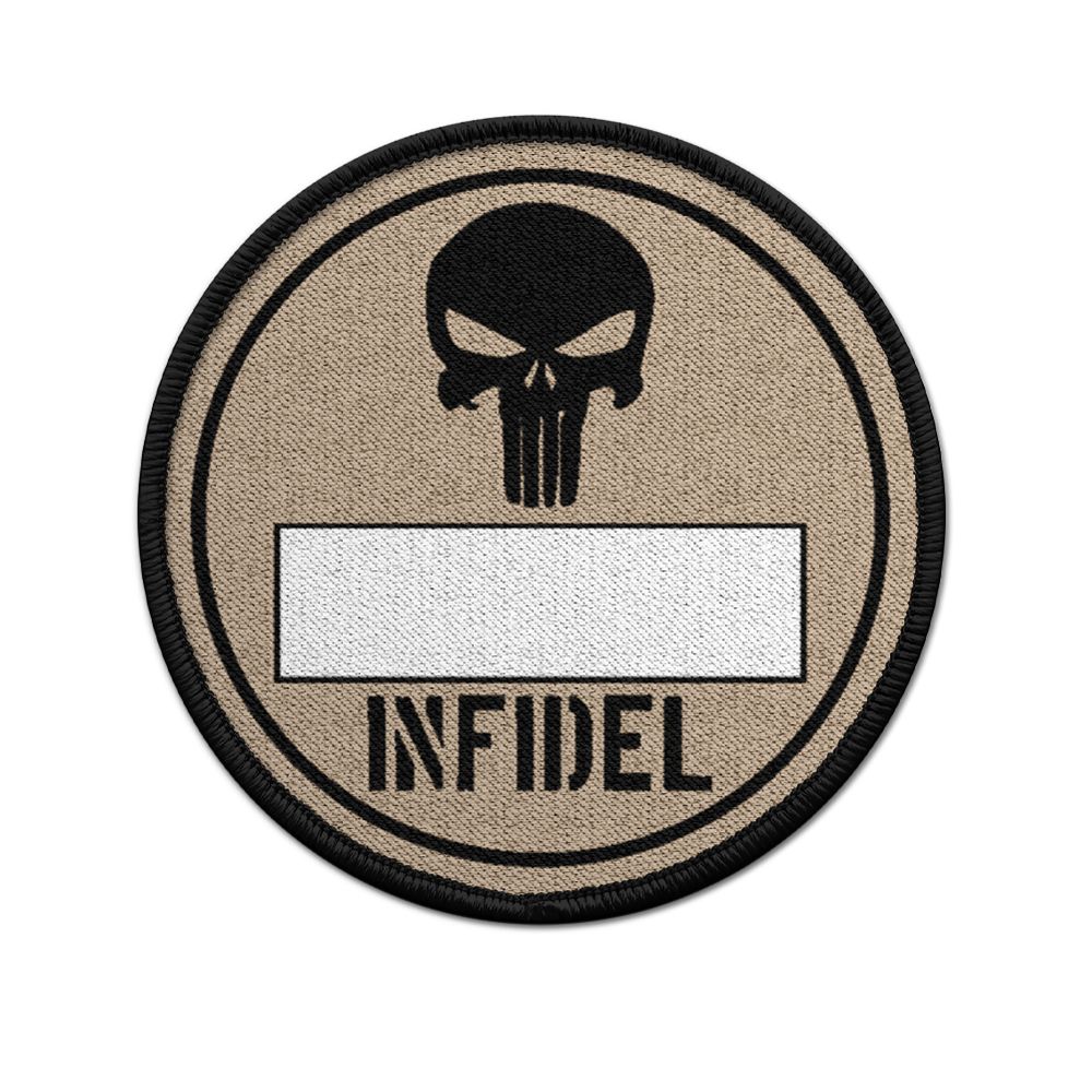 Patch INFIDEL Fahrzeug Umweltplakette ISAF Desert Bundeswehr Veteran #30571