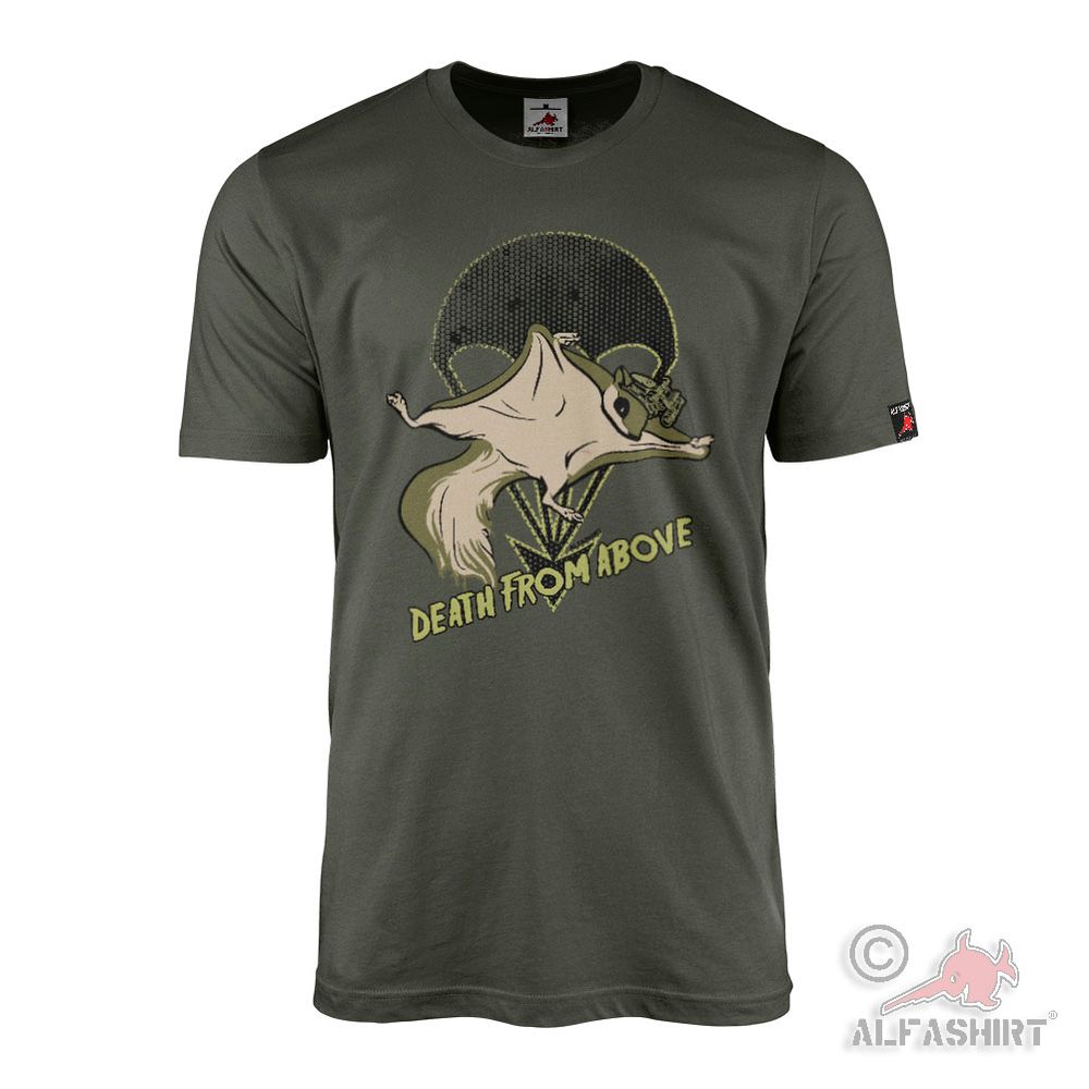 Death from Above Flying Squirrel Paratrooper Airborne Operator T-Shirt#45928