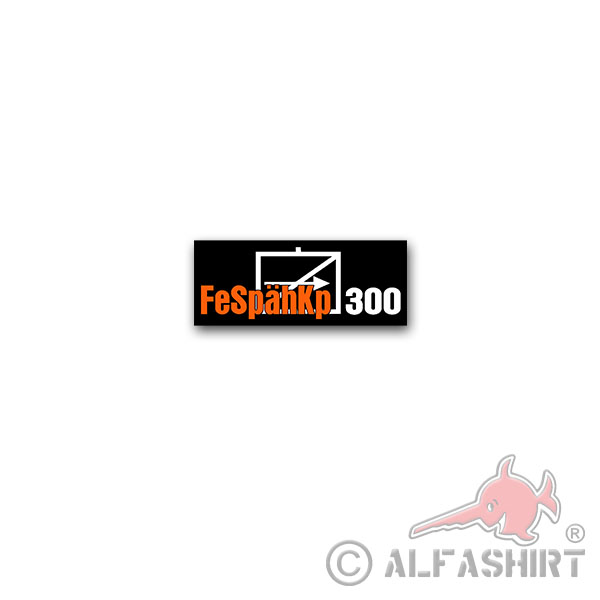 Aufkleber/Sticker FeSpähKp300 Fernspähkompanie Fernspähtruppe BW 3,5x7cm A3314