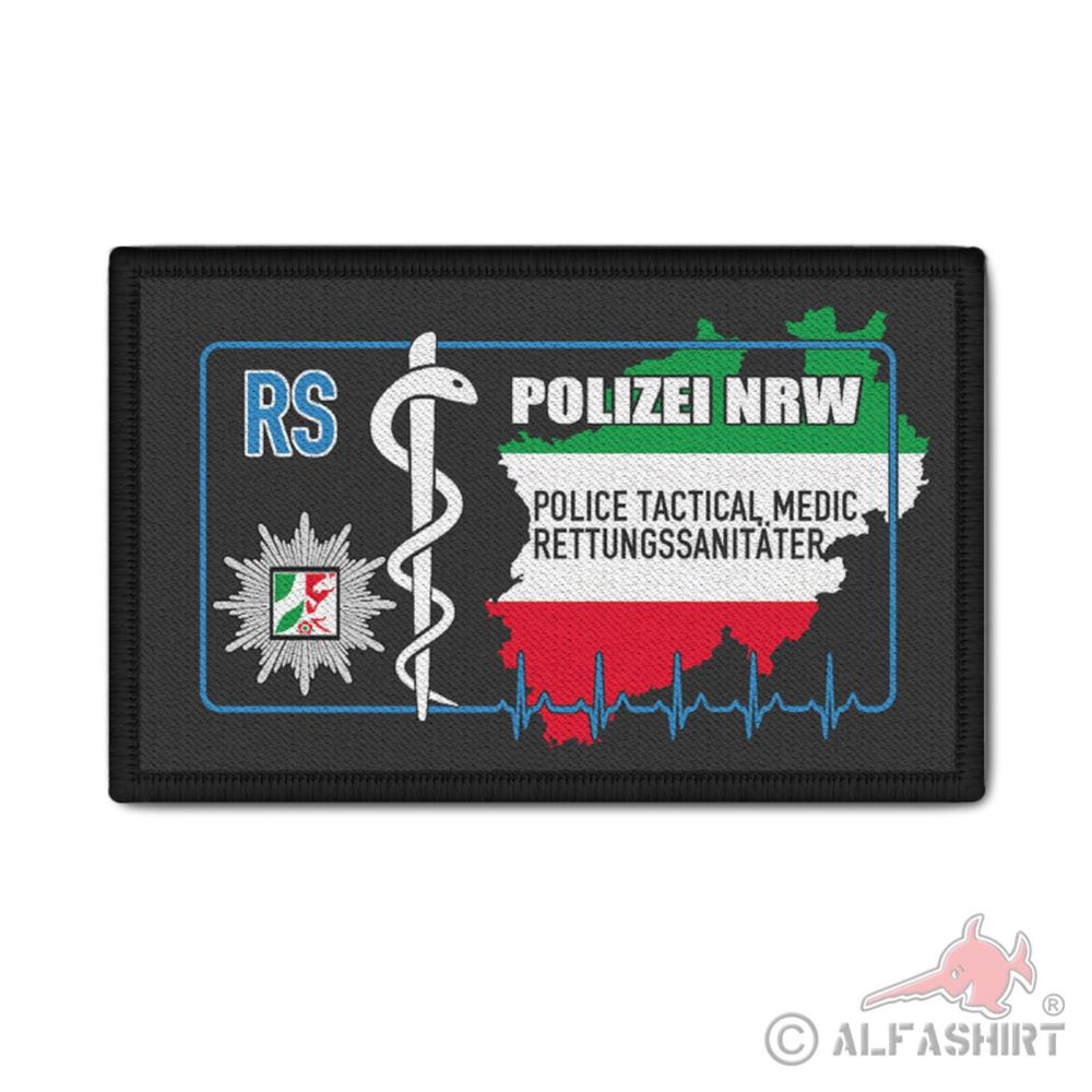 Patch 98 x 60 cm Rettungssanitäter RS Rettung Sani NRW Polizei #44533