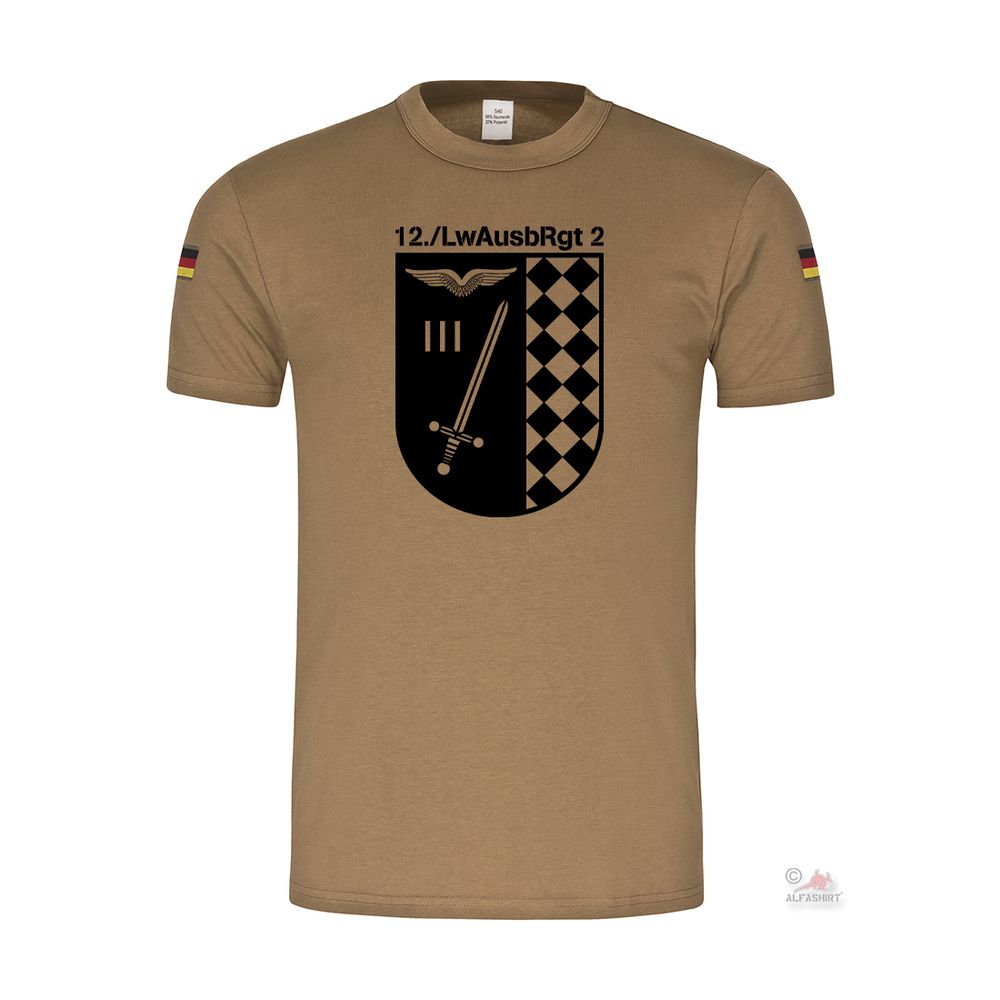 BW Tropen 12 Luftwaffenausbildungsregiment 2 Tropenshirt  T-Shirt #39146
