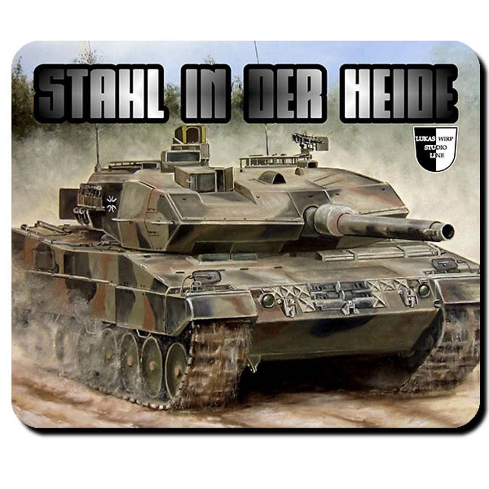 Mouspad Lukas Wirp Stahl in der Heide Leopard 2 Panzer Bundeswehr #23878