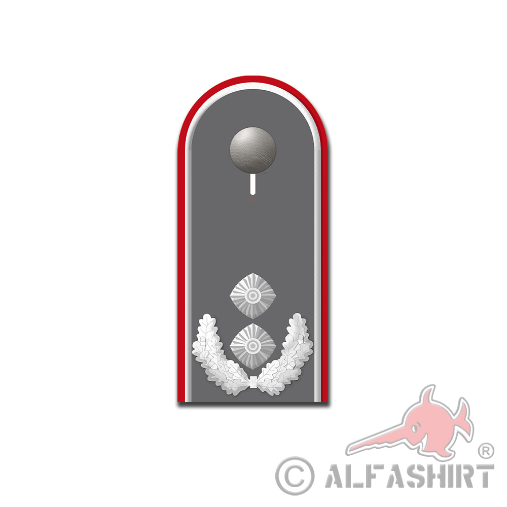 Aufkleber Oberstleutnant Schulterklappe Bundeswehr Dienstgrad Rang 10x4c#A5430