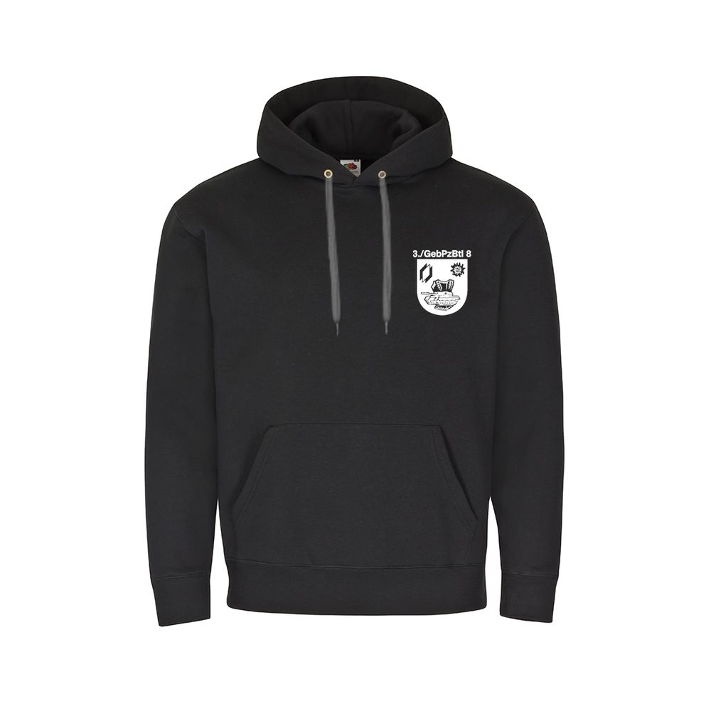 Hoodie 3 GebPzBtl 8 Dritte Kompanie Bundeswehr Gebirgspanzerbataillon #30439